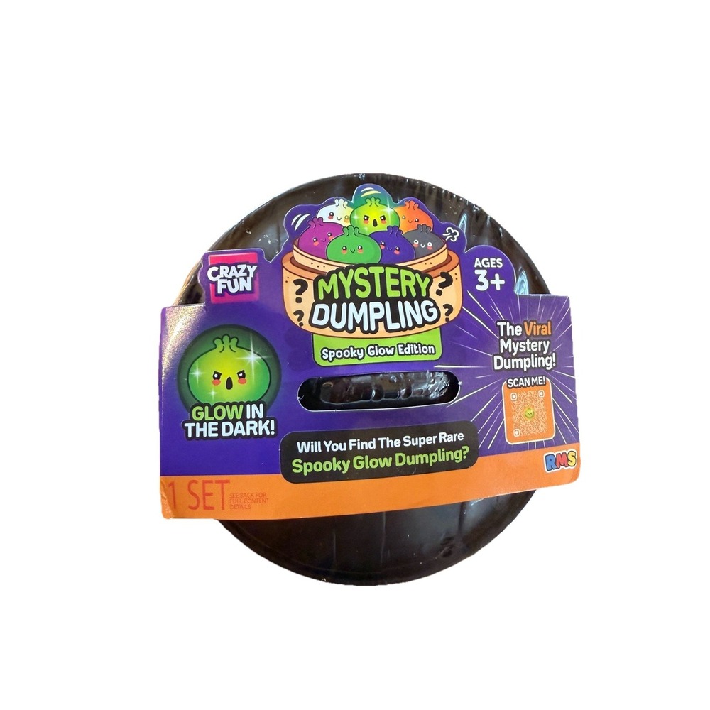Crazy Fun RMS 5BELOW Mystery Squishy Dumpling New Sealed ( Spooky Glow Ed.)